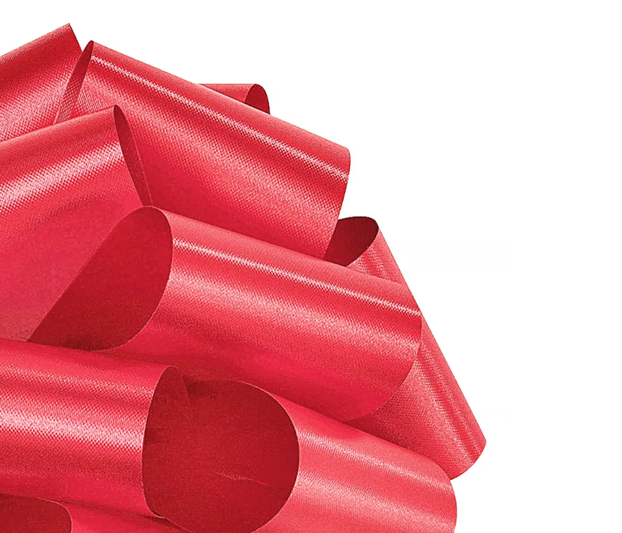 RED PLASTIC BOW