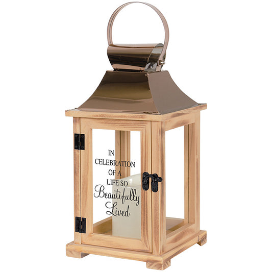 "Beautifully Lived" Lantern