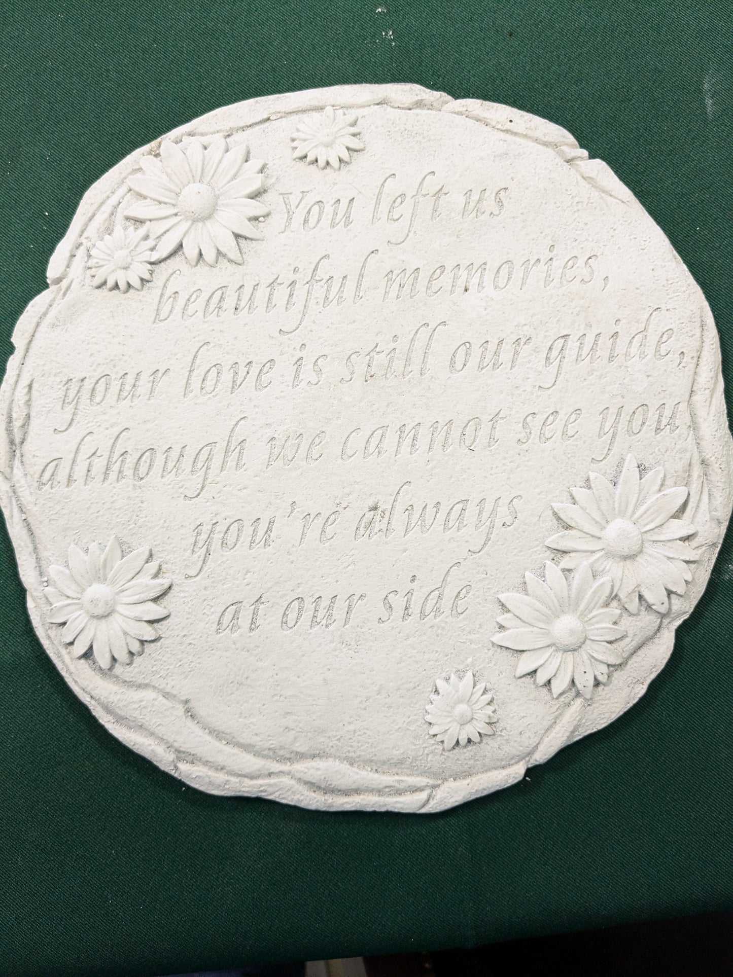 SMALL MEMORY STONE - YOU LEFT US BEAUTIFUL MEMORIES